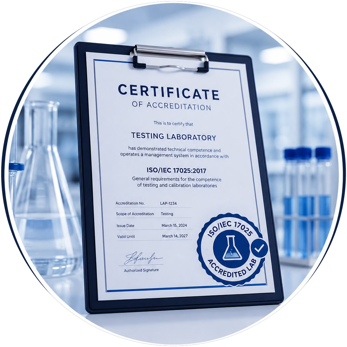 ISO/IEC 17025 Accredited Lab