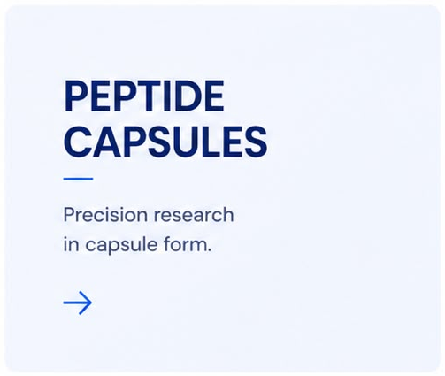 Peptide Capsules – Precision research in capsule form